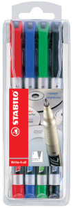 STABILO Marqueur permanent Write-4-all, F, étui en plastique