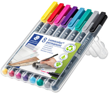 STAEDTLER Lumocolor marqueur permanent 317M, étui de 6