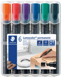 STAEDTLER Marqueur permanent Lumocolor 350, étui de 4