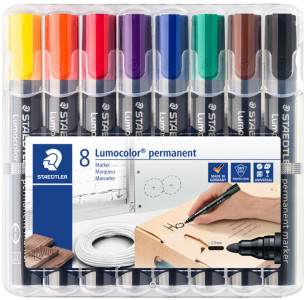 STAEDTLER Marqueur permanent Lumocolor 352, étui de 4