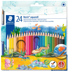 STAEDTLER Crayon aquarelle Noris Club, étui carton de 12