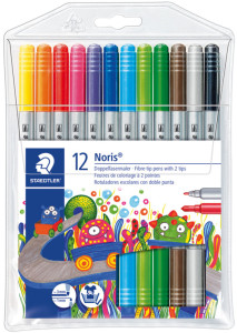 STAEDTLER Stylo feutre DUO, Noris Club, étui de 12