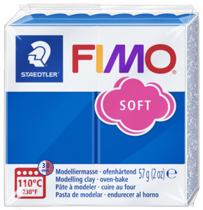 FIMO Pâte à modeler SOFT, à cuire, rouge, 57 g