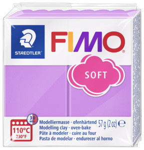 FIMO Pâte à modeler SOFT, à cuire, rouge, 57 g