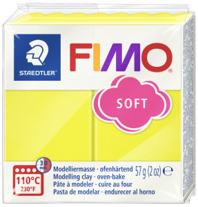 FIMO Pâte à modeler SOFT, à cuire, rouge, 57 g