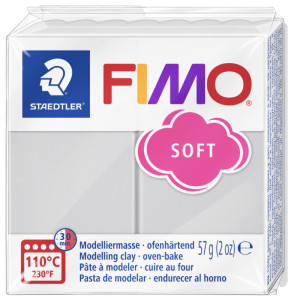 FIMO Pâte à modeler SOFT, à cuire, rouge, 57 g