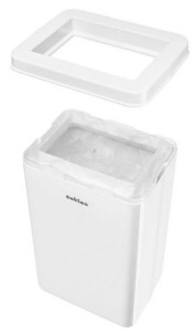 wepa poubelle, 50 litres, blanc