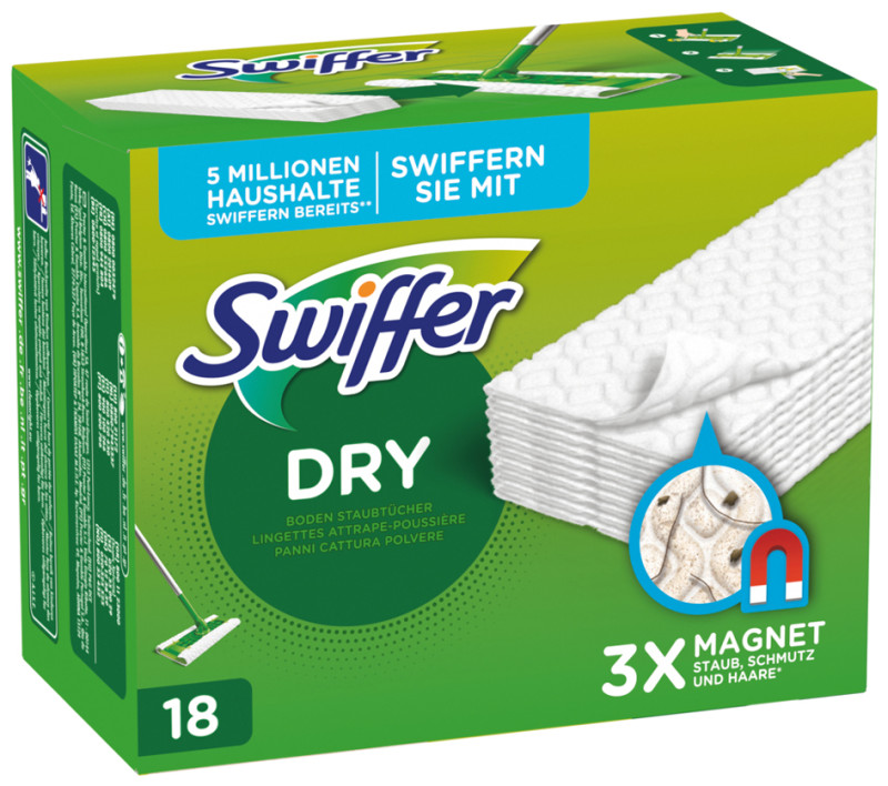 Lingettes sèches Swiffer Dry - Boite de 36