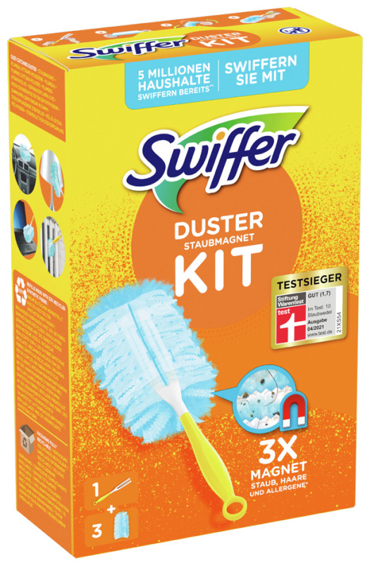 SWIFFER Plumeau Duster XXL, Kit, 2 Recharges + 1 Manche