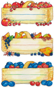 HERMA Etiquettes de cuisine choix de fruits, 76 x 28 mm