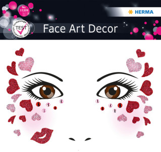 HERMA visage autocollant d'art « Chat rose »