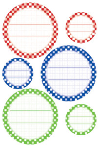 cercles étiquettes des ménages HERMA triés