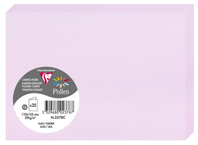 Pollen by Clairefontaine Carte double C6, gris perle