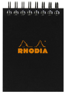 RHODIA Bloc spiralé, format A7, quadrillé 5x5, orange