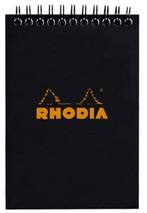 RHODIA Bloc spiralé, format A6, quadrillé 5x5, orange