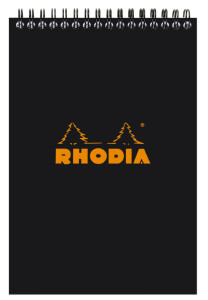 RHODIA Bloc spiralé, format A5, quadrillé 5x5, orange