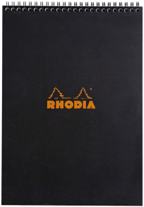 RHODIA Bloc spiralé, format A4, quadrillé 5x5, orange