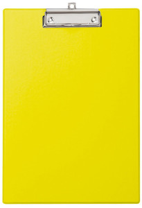 MAUL porte-bloc, A4, recouvert de film, jaune,