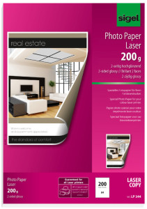 sigel Papier photo, A4, 135 g/m2, glossy recto-verso