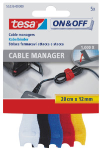 tesa On & Off Attache-câble auto-agrippante Cable Manager