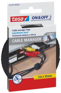 tesa On & Off Attaches-câble auto-agrippante Cable Manager