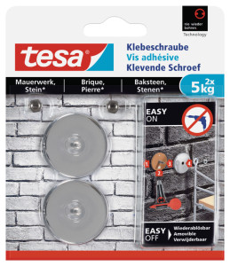 tesa Vis adhésive pour brique, rond, 5,0 kg