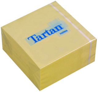 Tartan Bloc-notes repositionnable en forme cube, 76 x 76 mm,