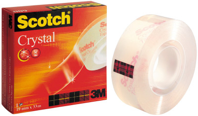 3M Scotch Crystal ruban adhésif Clear 600, 19 mm x 15 m, 2+1