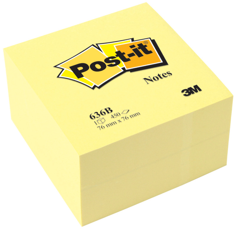 POST-IT Cubes POST-IT® Light Relax (pastel bleu) 450 feuilles 76 x