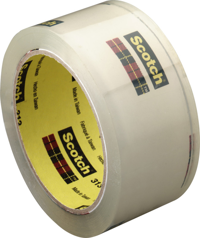 Rouleau adhésif emballage PVC - Transparent - 50 mm x 100 m