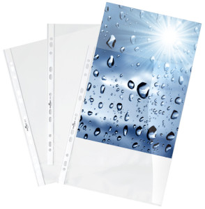 DURTABLE pochettes pour prospectus, A4, PP, transparent