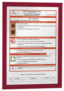 DURABLE cadre magnétique DURAFRAME, format A4, rouge