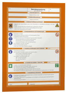 DURABLE cadre magnétique DURAFRAME,format A4, orange