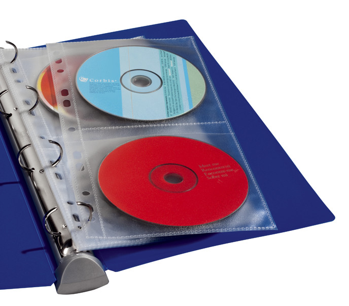 DURABLE pochette CD-/DVD COVER LIGHT M, pour 4 CD, en PP