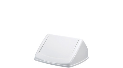 DURABLE Couvercle DURABIN FLIP LID SQUARE 40, blanc/rouge