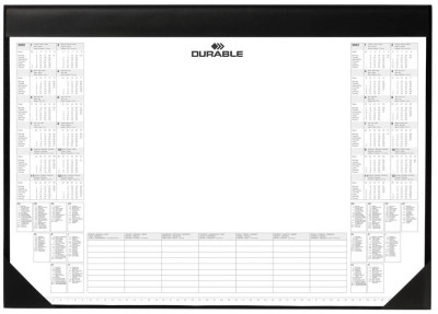 DURABLE Sous-mains avec bloc de calendrier, noir