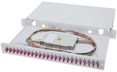 DIGITUS 19 « épissure de fibre optique en fibres de verre, OM4, équipée, 6 x LC