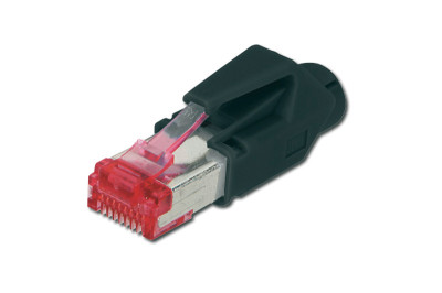 HIROSE fiche RJ45 TM 21, Cat. 6, blindé, avec buse