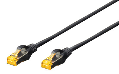 DIGITUS Câble patch, cat. 6A, S/FTP, 1,0 m, jaune