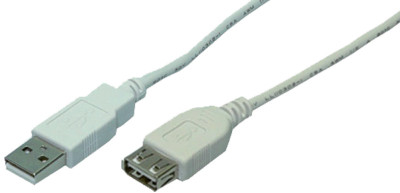 LogiLink Rallonge USB 2.0, gris, 2,0 m