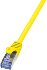 LogiLink câble de raccordement, Cat. 6A, S / FTP, 1,0 m, jaune