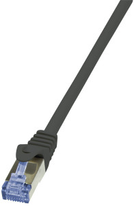 LogiLink Câble patch PrimeLine, Cat. 6A, S/FTP, 15 m, noir