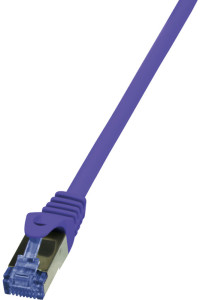 LogiLink câble de raccordement, Cat. 6A, S / FTP, 2,0 m, violet