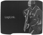 LogiLink Tapis souris gaming, bords cousus, taille XL, noir