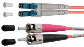 Telegärtner Câble à fibres optiques, LC-Duplex - 2xST-OM2