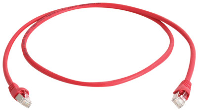 Telegärtner câble patch, Cat.6A, S/FTP (PIMF),  0,5 m, rouge