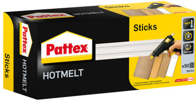 Pattex Cartouche pour collage à chaud HOT STICKS, ronde