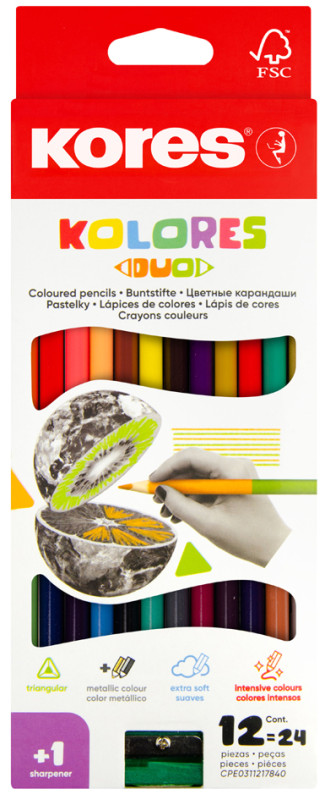 Crayons de couleur professionnels - Soft Core - Crayon de couleur