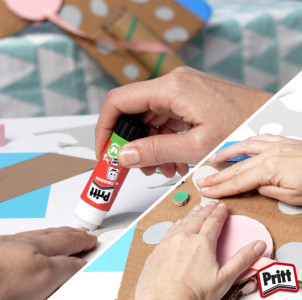 Pritt Bâton de colle 5 x 43g en paquet bonus, sans solvants,