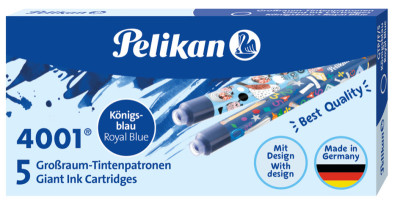 Pelikan Cartouches d'encre grand volume GTP/F/5, bleu royal